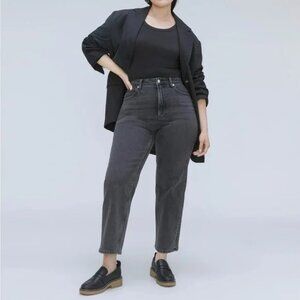 Everlane The Curvy Way-High Jean Washed Black Organic Cotton NWT